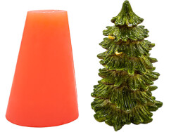 Çam Ağacı Silikon Mum Kalıbı KHM180 - 