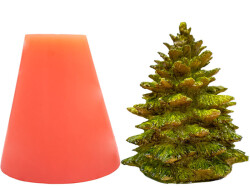 Çam Ağacı Silikon Mum Kalıbı KHM182 - 