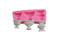 Çiçek Vazo Silikon Kalıbı PANO-04 - 