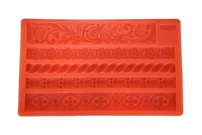 Çiçekli ve Çıtalı Dekor Kalıbı PANO-118 - 1