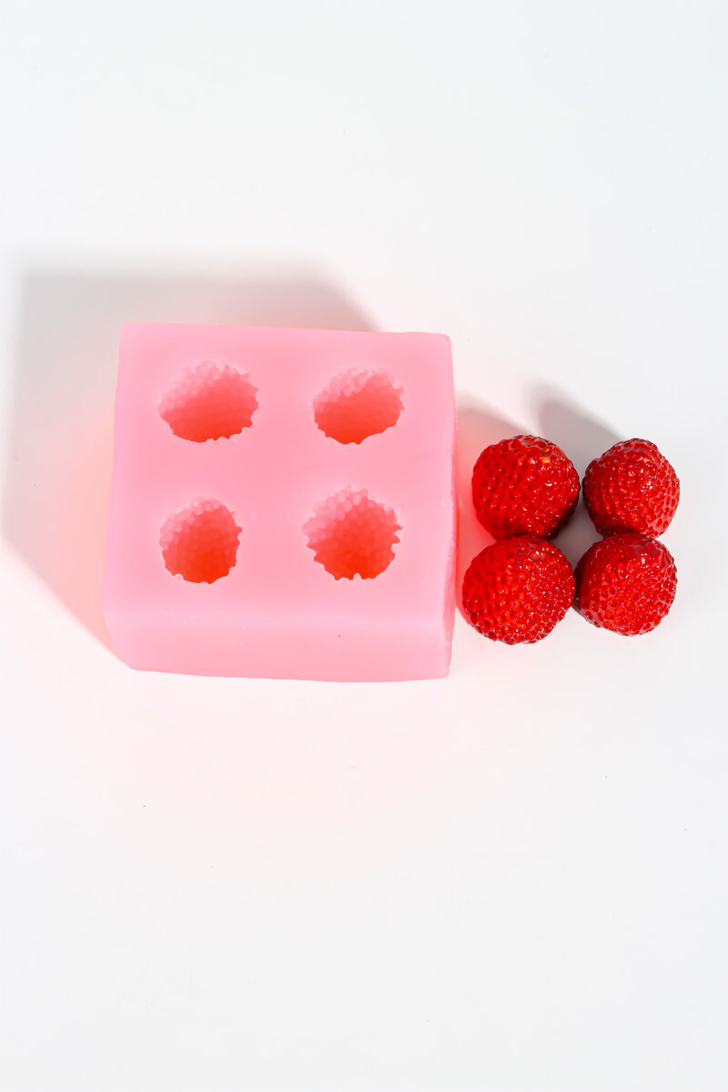 Çilek Silikon Mum Kalıbı KHM71 - 4