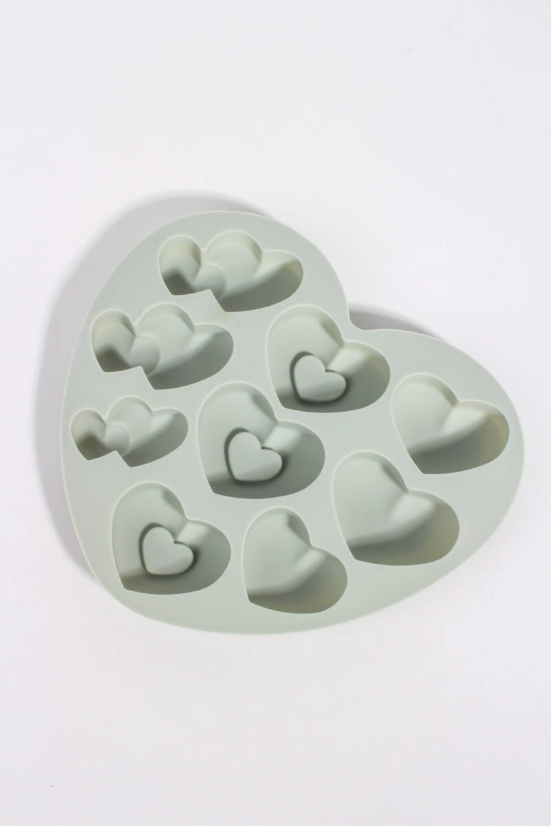 Çok Boyutlu Kalp Tasarımlı Silikon Kalıbı - 3