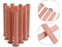 Dairesel Ahşap Fitil 8 cm Yapışkanlı Sehpa 50 Adet - 