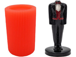 Damat Büst Silikon Mum Kalıbı KHM164 - 