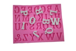 Desenli Büyük Harf Silikon Kalıbı H-30 - 