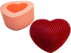 Kalp Silikon Mum Kalıbı KHM202 - 