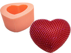 Kalp Silikon Mum Kalıbı KHM203 - 