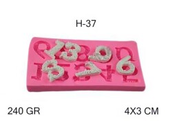 Desenli Rakam Silikon Kalıbı KHH37 - 