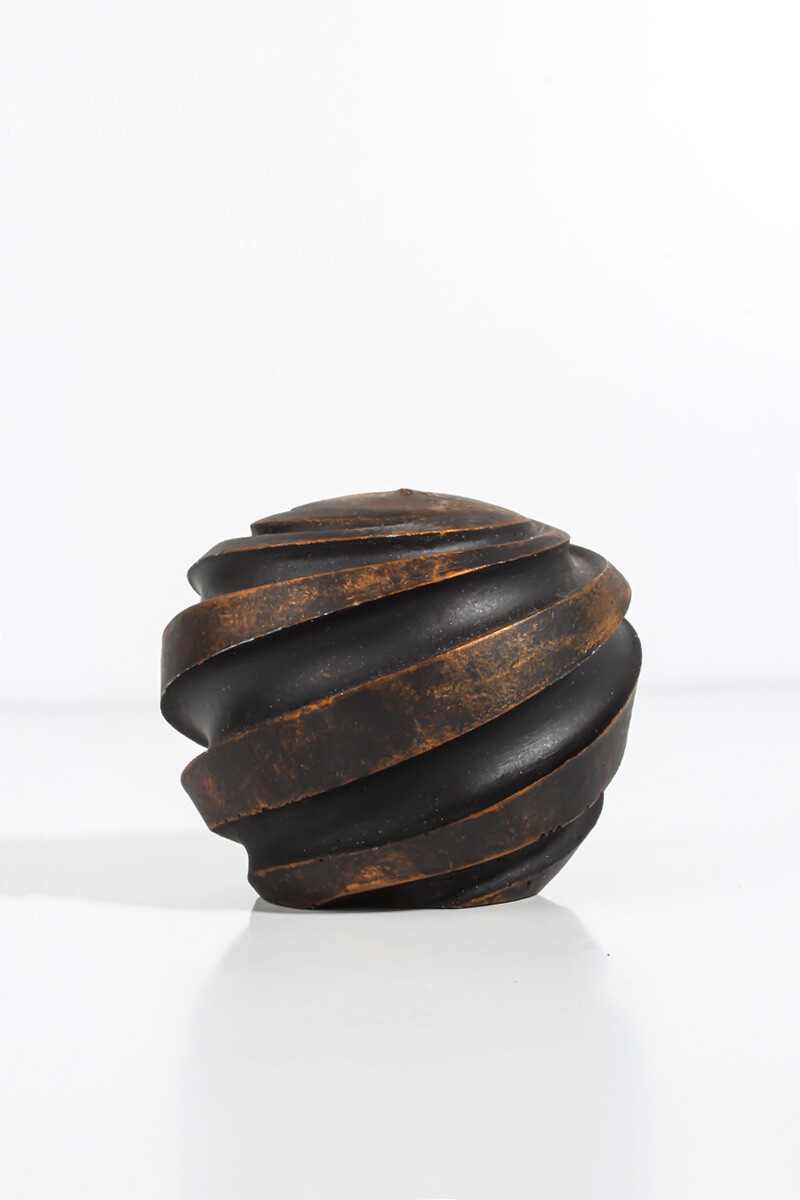 Burgu Desenli Oval Silikon Mum Kalıbı KHM112 - 