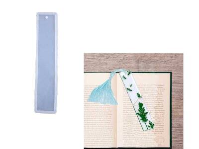 Düz Model Kitap Ayracı Epoksi Reçine Kalıbı KHE537 - 1