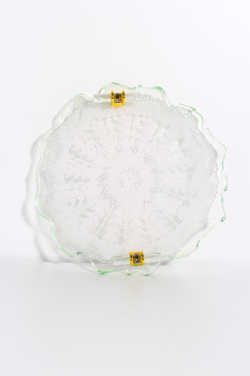 Düzensiz Yuvarlak Tepsi Epoksi Reçine Kalıbı KHE632 - 3