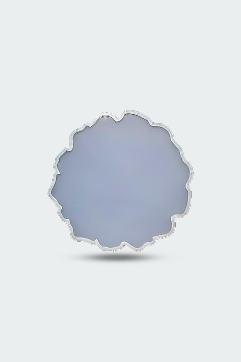 Düzensiz Yuvarlak Tepsi Epoksi Reçine Kalıbı KHE632 - 5