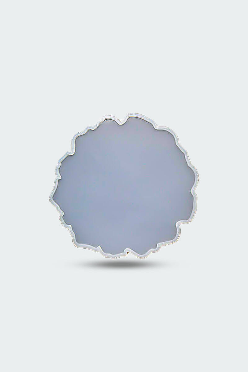 Düzensiz Yuvarlak Tepsi Epoksi Reçine Kalıbı KHE632 - 5