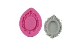 Elips Mini Çerçeve Silikon Kalıbı ÇE-72 - 