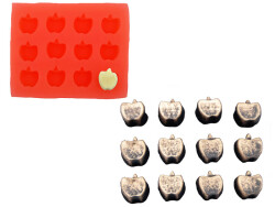 Elma Silikon Mum Kalıbı KHM158 - 