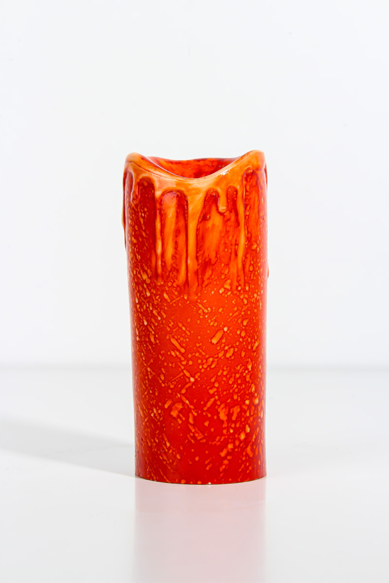 Erimiş Mum Detaylı Silindir Silikon Mum Kalıbı KHM16 - 