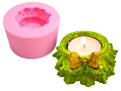 Fiyonklu Mumluk Silikon Kalıbı MUM-08 - 