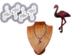 Flamingo 4 lü Kolye Epoksi Reçine Kalıbı KHE798 - 
