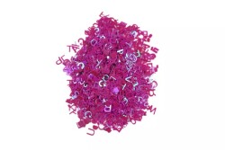 Fuşya Harf Desenli Epoksi Reçine Süsleme Aksesuarı 8 GR - 4