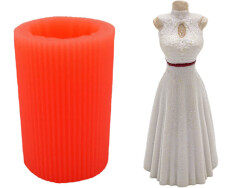 Gelin Silikon Mum Kalıbı KHM163 - 