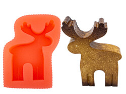 Geyik Silikon Mum Kalıbı KHM184 - 