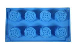 Gül Desenli 8'li Silikon Kek Kalıbı KHK8152 - 2