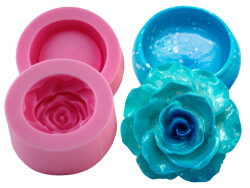 Gül Kapaklı Kutu Silikon Kalıbı KHKUTU08 - 
