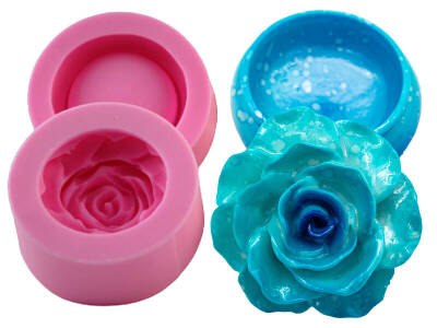 Gül Kapaklı Kutu Silikon Kalıbı KHKUTU08 - 1