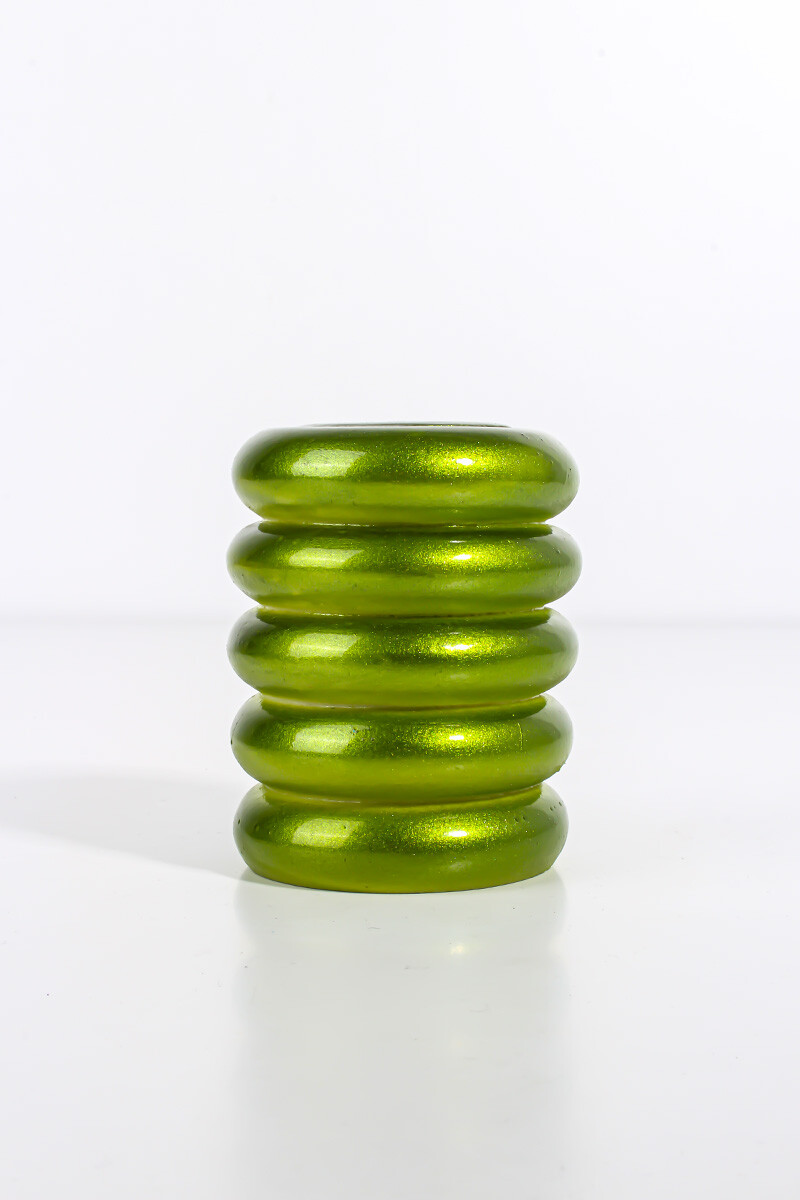 Halat Desenli Silindir Silikon Mum Kalıbı KHM132 - 