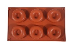 Halka Desenli 6'lı Silikon Kek Kalıbı KHK019 - 