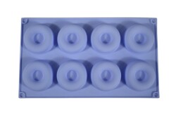 Halka Desenli 8'li Silikon Kek Kalıbı KHK091 - 