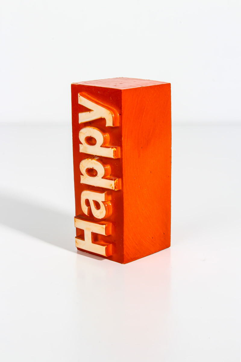 Happy Yazı Detaylı Silikon Mum Kalıbı KHM01 - 