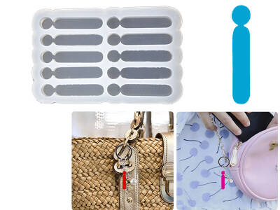 İ Harfi 10'lu Bubble Alfabe Epoksi Reçine Kalıbı KHE742 - 1