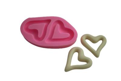 İkili Kalp Silikon Kalıbı KHKA01 - 1