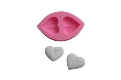 İkili Kalp Silikon Kalıbı KHKA02 - 1