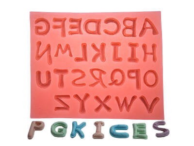 Kabartmalı Harf Silikon Kalıbı KHH01 - 1