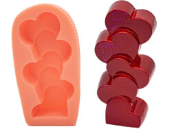 Kalp Silikon Mum Kalıbı KHM196 - 