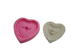 Kalp İçinde Kanatlı Melek Silikon Kalıp KHME02 - 