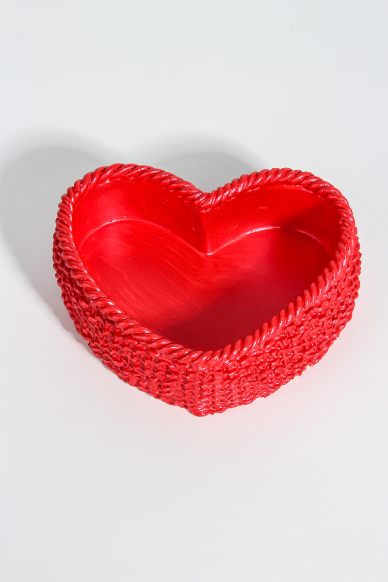 Kalp Örgü Detaylı Sukulent Beton Taş Tozu Silikon Kalıbı KHB137 - 5