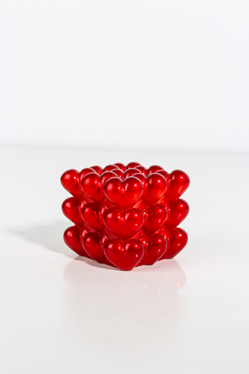 Kalp Bubble Silikon Mum Kalıbı KHM125 - 