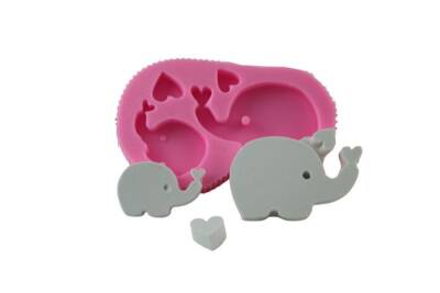 Kalpli Yavru Fil Silikon Kalıbı HA-36 - 1