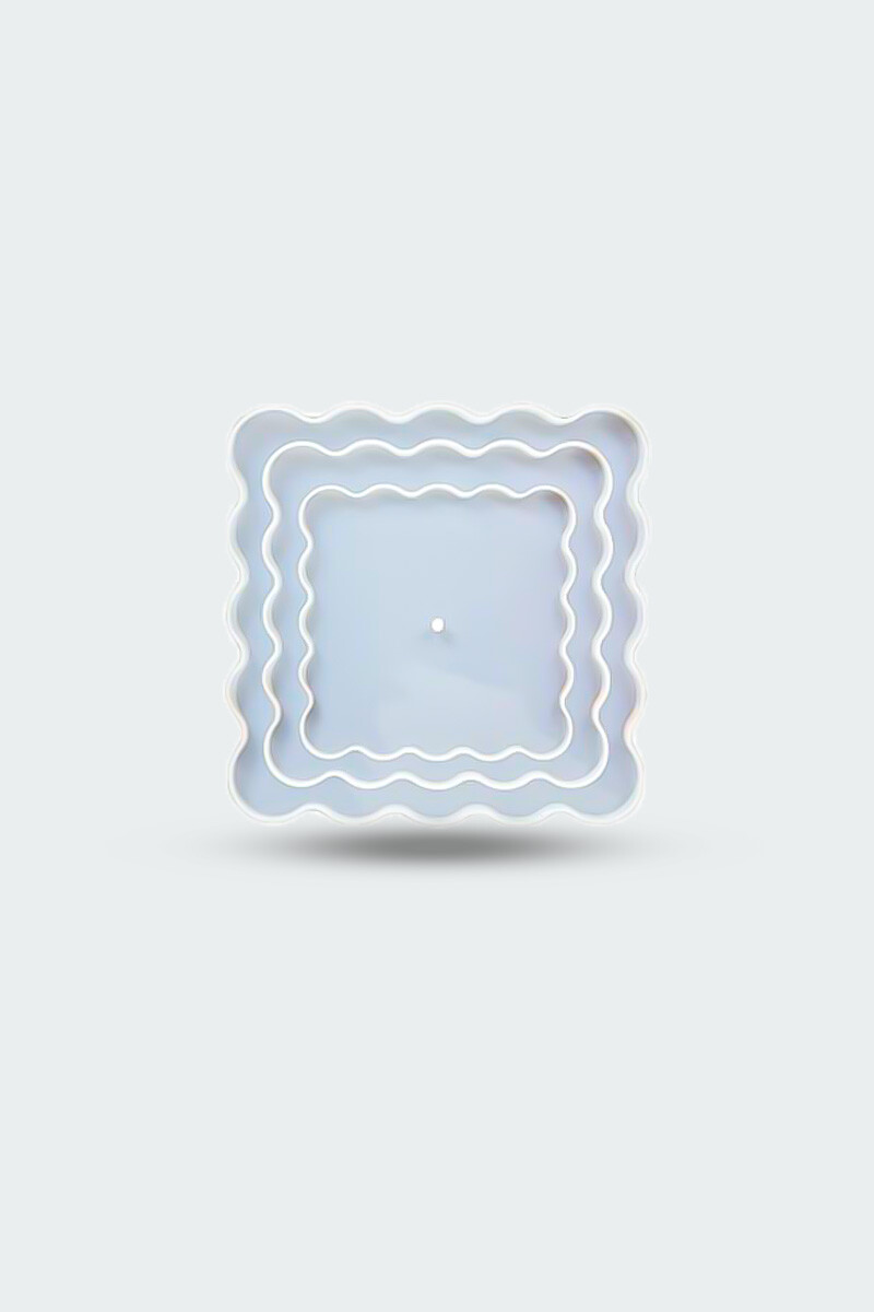 Kare Katlı Sunumluk Epoksi Silikon Kalıbı KHE361 - 5