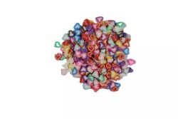 Karışık Renkli Kalpli Fimo Epoksi Süsleme Aksesuarı 6 GR - 2