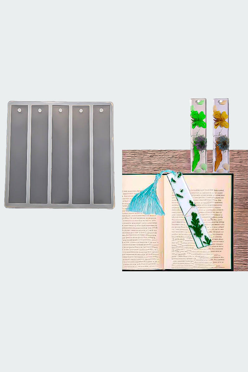 Kitap Ayracı Epoksi Silikon Kalıbı 5 Parça KHE805 - 1