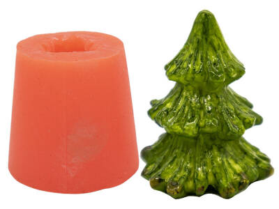 Çam Ağacı Silikon Mum Kalıbı KHM250 - 1