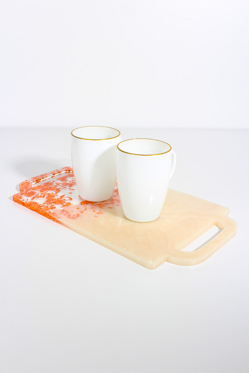 Kulplu Tepsi Epoksi Reçine Kalıbı KHE403 - 