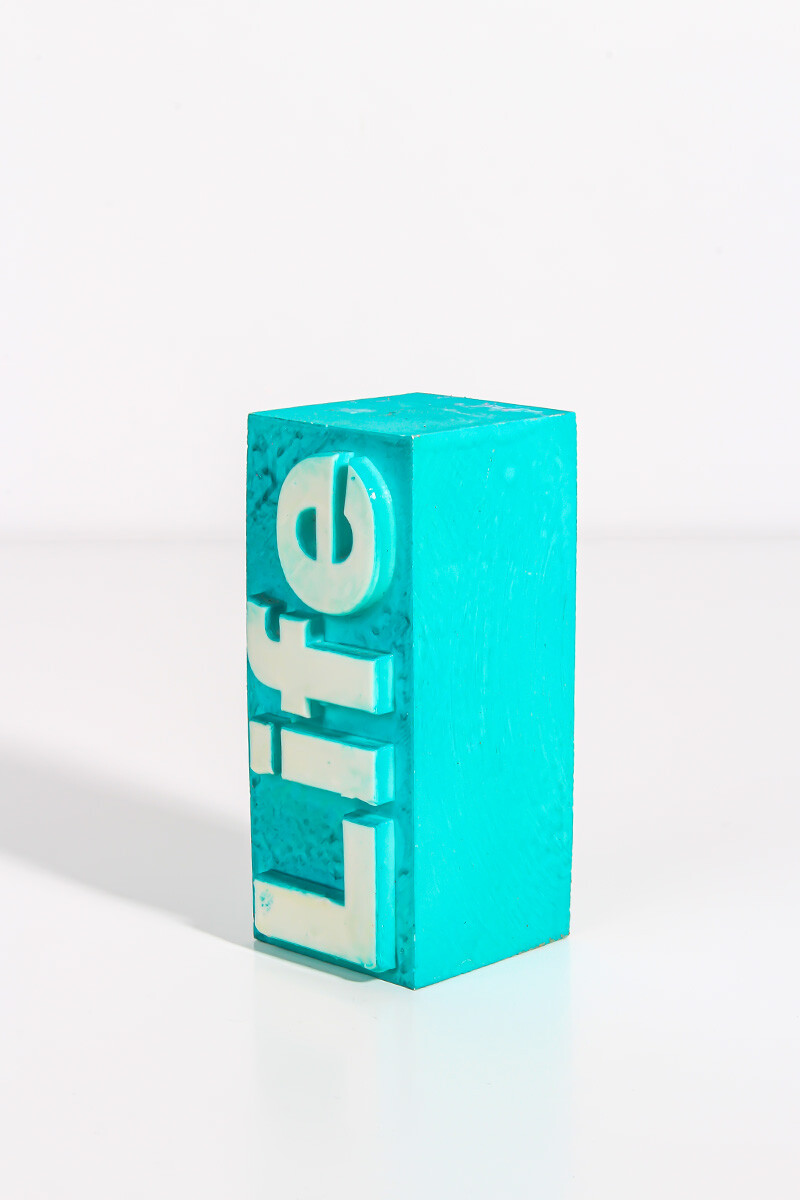 Life Yazı Detaylı Silikon Mum Kalıbı KHM07 - 