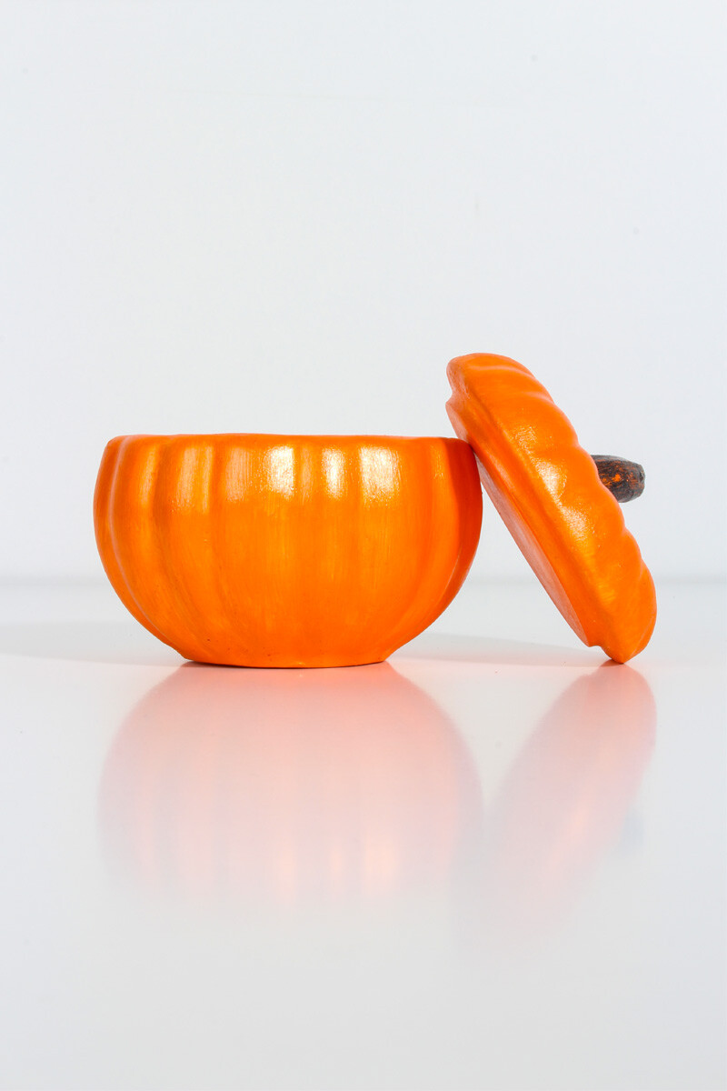 Kapaklı Bal Kabağı Beton Taş Tozu Silikon Kalıbı KHB108 - 2