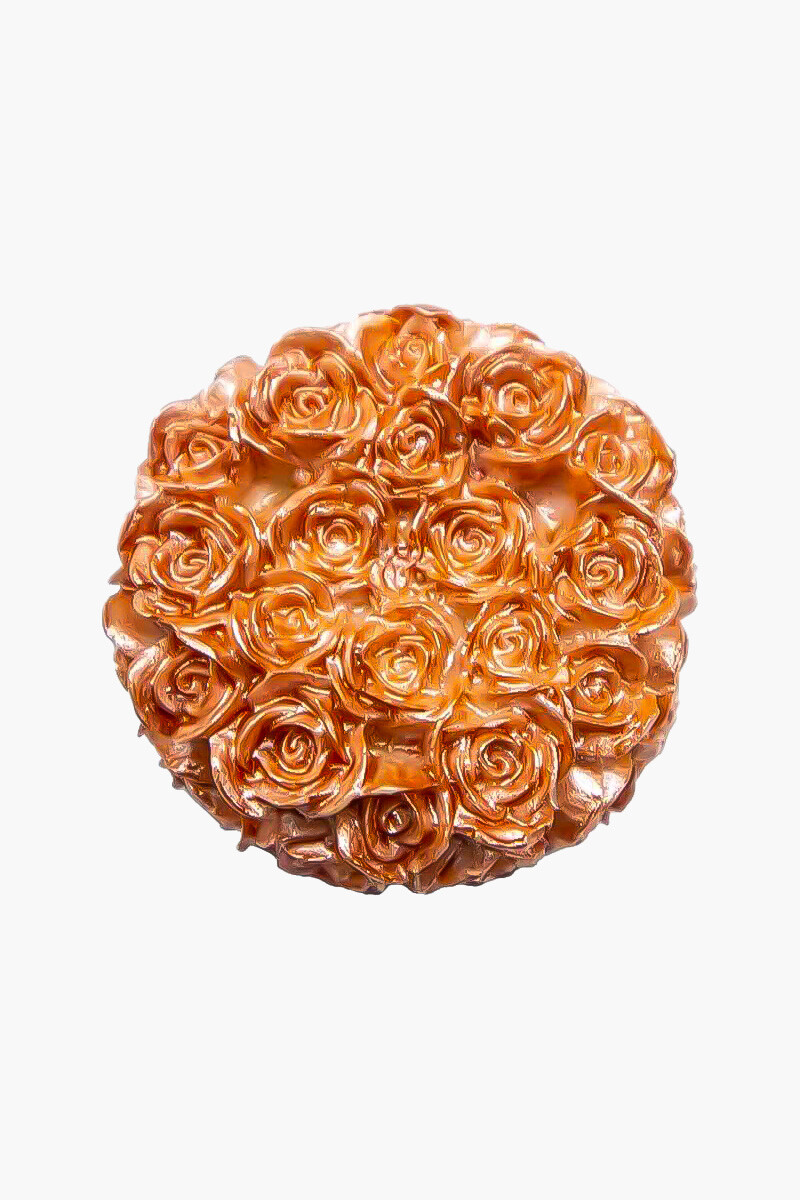 Love Yazılı Gül Detaylı Silindir Mum Kalıbı KHM193 - 4