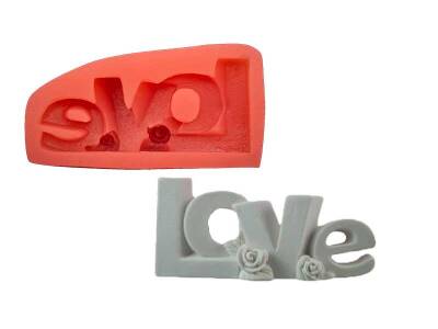 Love Yazılı Silikon Mum ve Sabun Kalıbı KHH24 - 1